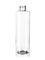 8 oz clear PET plastic cylinder round bottle with 24-410 neck finish
