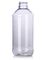 8 oz clear PET plastic modern round bottle with 24-400 neck finish