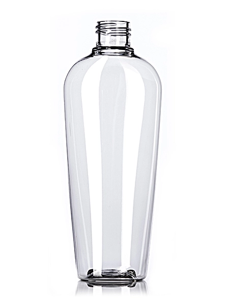 8 oz Clear PET Plastic Tapered Naples Oval Bottle – B296A