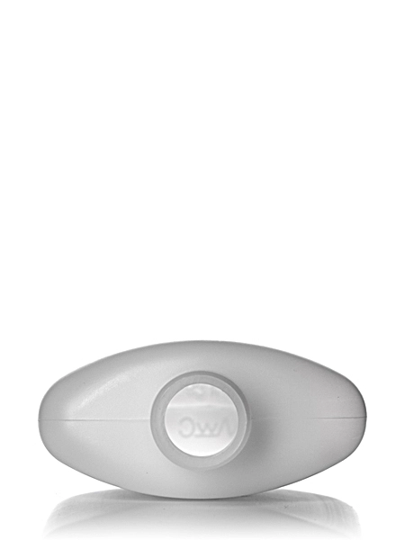 8 oz Natural-Colored HDPE Plastic Flat Oval Bottle – B297N