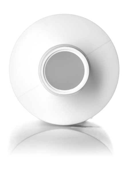 8 oz White HDPE Plastic Cylinder Round Bottle – B302