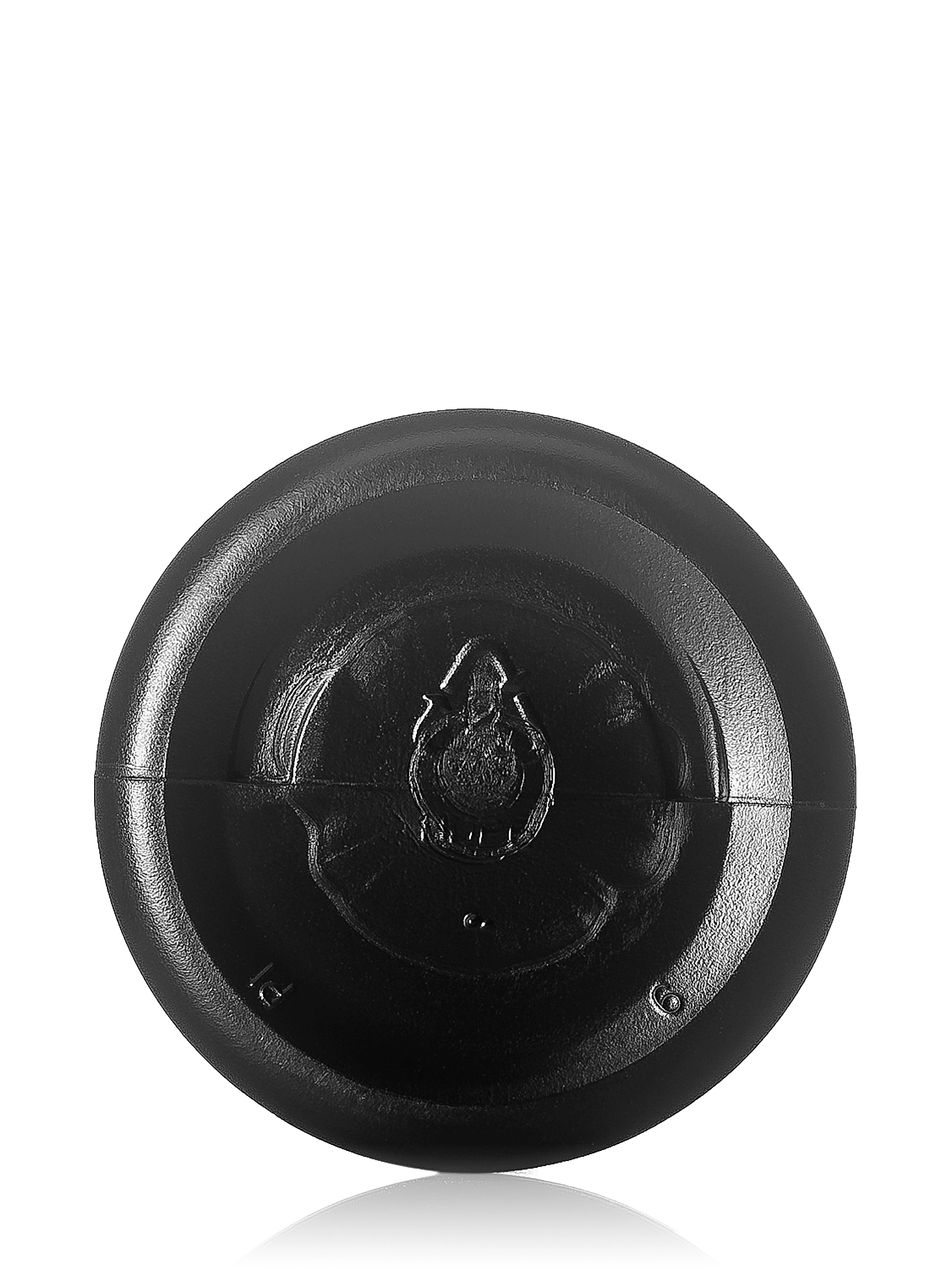 8 oz Black HDPE Plastic Cylinder Round Bottle – B302BK