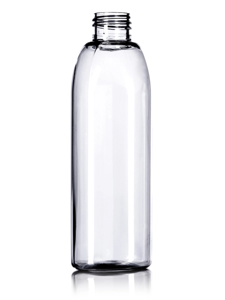 8 oz Clear PET Plastic Capri Oval Bottle – B305