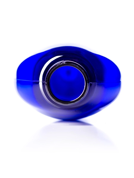 8 oz Cobalt Blue PET Plastic Capri Oval Bottle – B305B