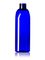 8 oz cobalt blue PET plastic capri oval bottle with 24-410 neck finish