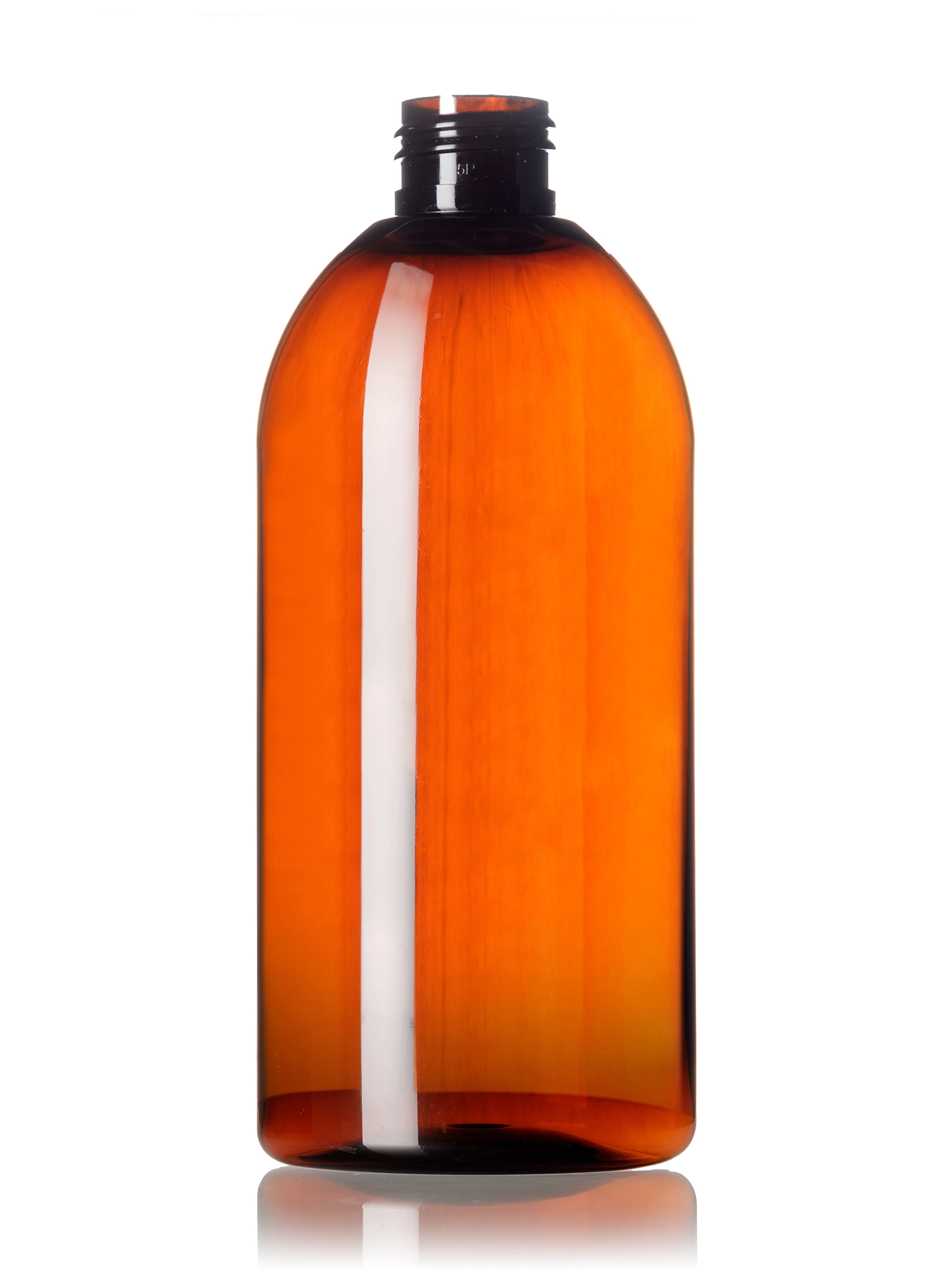 8 oz Amber PET Plastic Capri Oval Bottle – B305LA