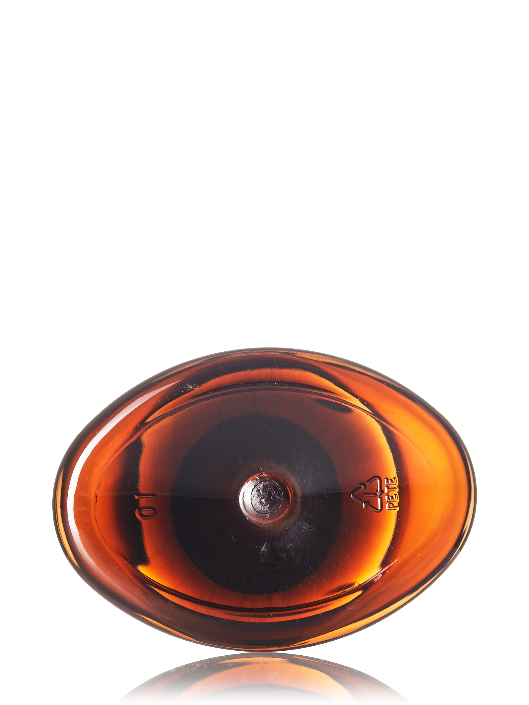 8 oz Amber PET Plastic Capri Oval Bottle – B305LA