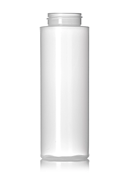 8 oz Natural-Colored LDPE Plastic Cylinder Round Bottle – B308S