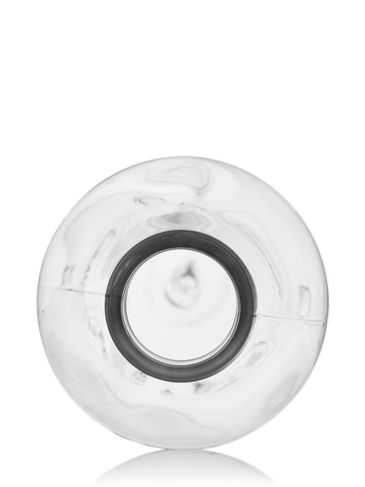 8 oz clear PET plastic cosmo round bottle with 24-410 neck finish