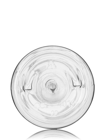 8 oz clear PET plastic cosmo round bottle with 24-410 neck finish