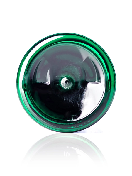 8 oz Green PET Plastic Cosmo Round Bottle – B314