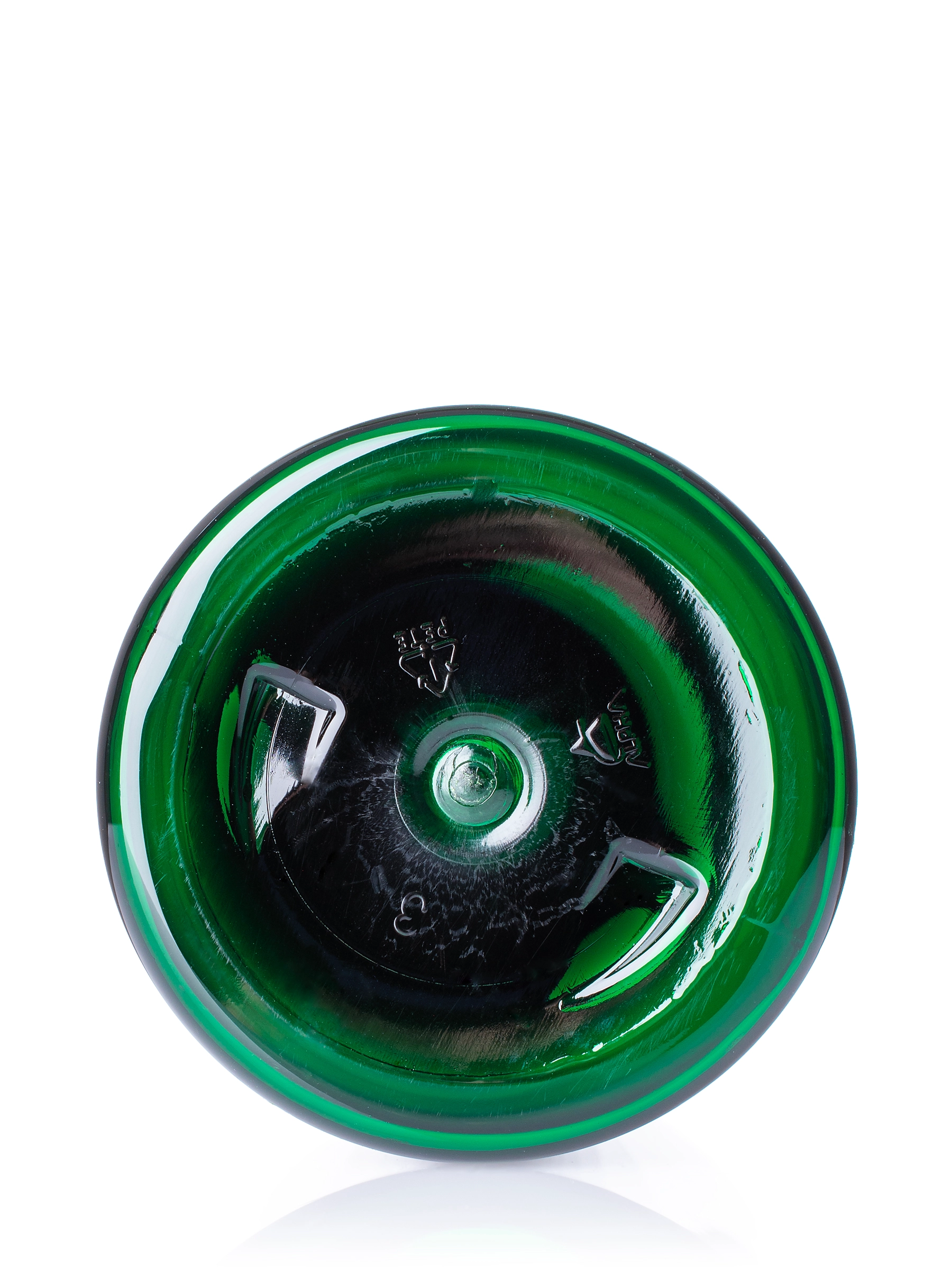 8 oz Green PET Plastic Squat Boston Round Bottle – B315GN