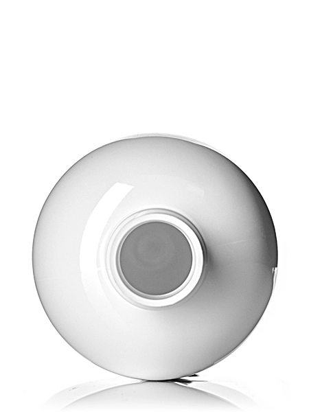 8 oz White PET Plastic Squat Boston Round Bottle – B315W