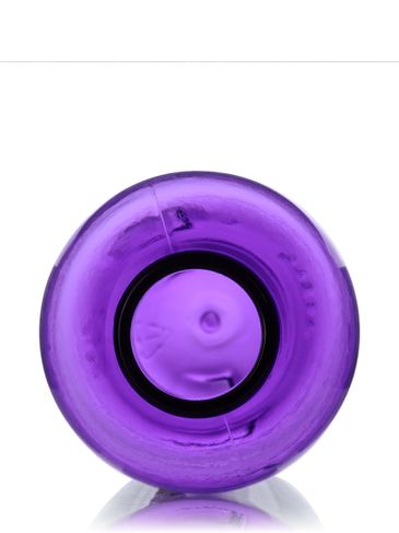 8 oz purple PET plastic bullet round bottle with 24-410 neck finish