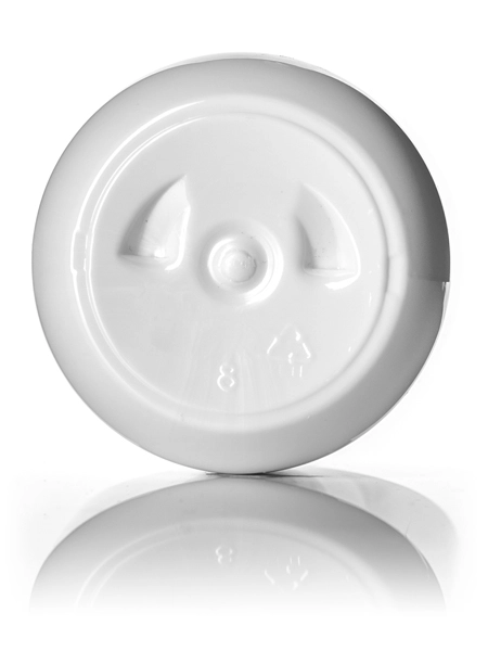 8 oz White PET Plastic Boston Round Bottle – B321W