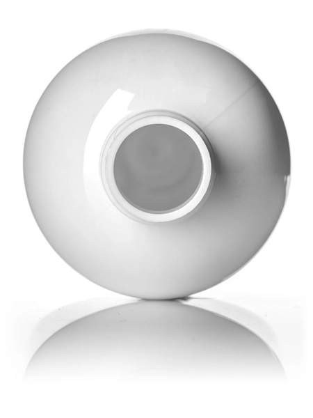 8 oz White PET Plastic Boston Round Bottle – B321W