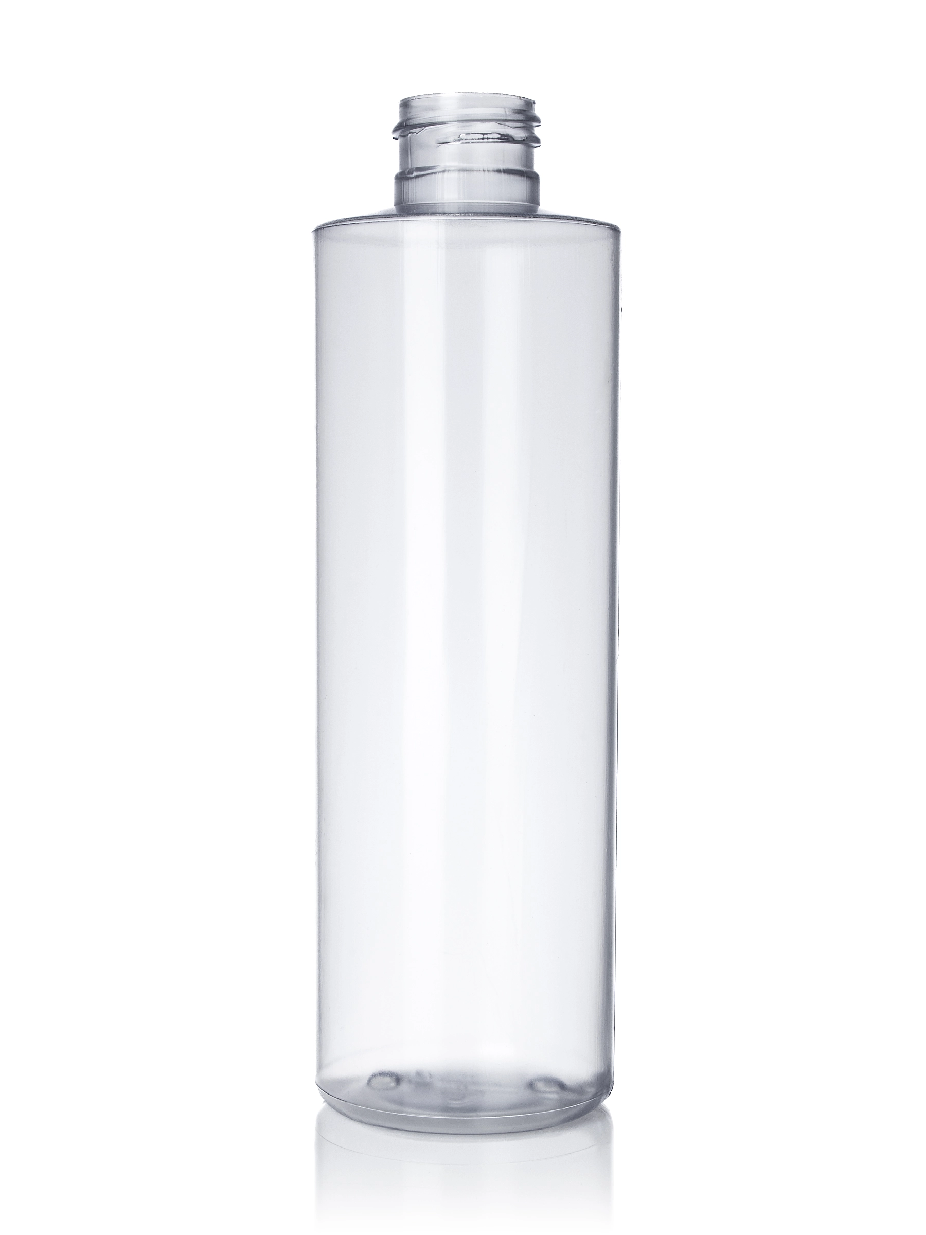 8 oz Clear PVC Plastic Cylinder Round Bottle – B322