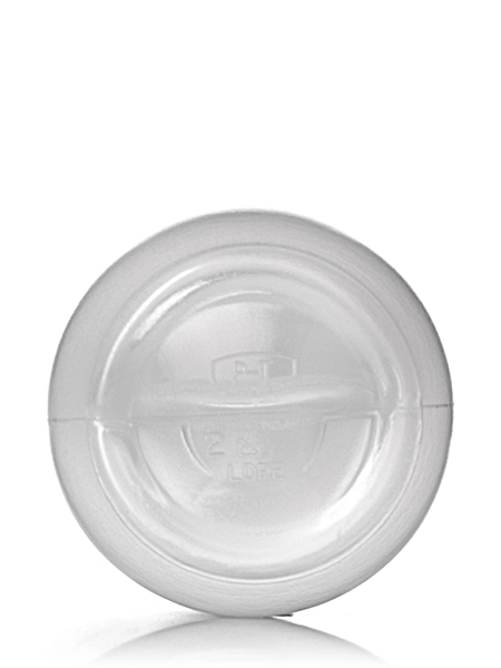 8 oz Natural-Colored LDPE Plastic Boston Round Bottle – B323N