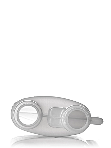 8 oz Natural-Colored HDPE Plastic Twin-Neck Bottle (requires 2 Caps) – B325
