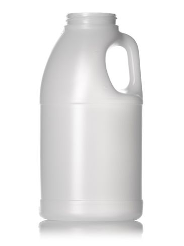 3 lb natural-colored HDPE plastic honey bottle with 48-400 neck finish