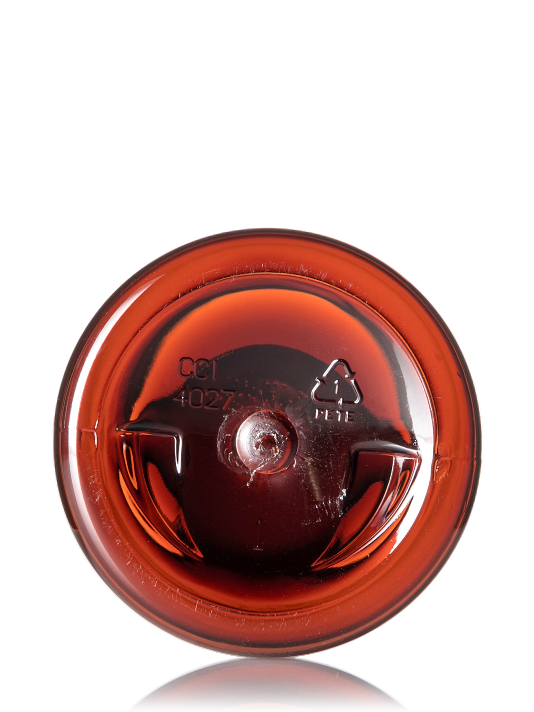 8 oz Amber PET Plastic Squat Boston Round Bottle – B332AM
