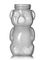 5 oz natural-colored LDPE plastic honey bear bottle (8 oz of honey) with 38-400 neck finish