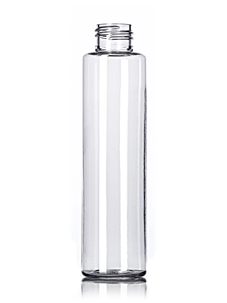 4 oz Clear PET Plastic Slim Cylinder Round Bottle – B342