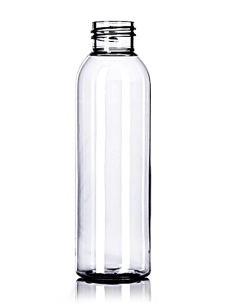 4 oz Clear PET Plastic Cosmo Round Bottle – B344
