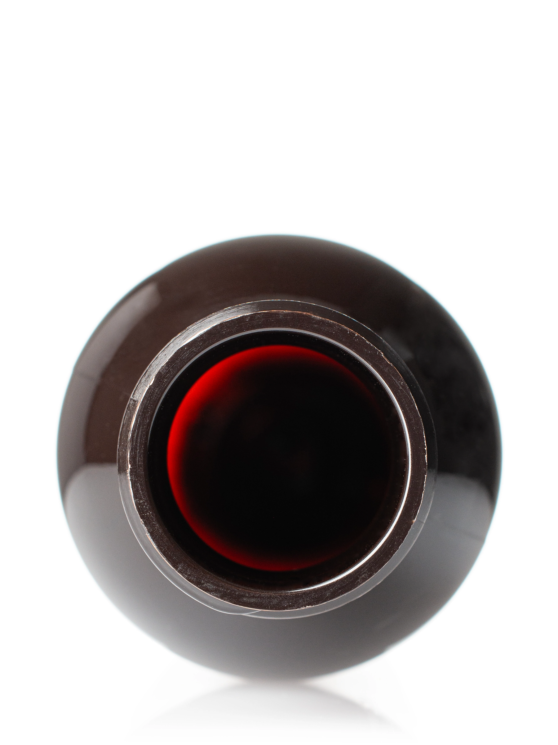 4 oz Dark Amber PET Plastic Cosmo Round Bottle – B344DA