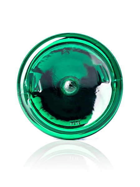 4 oz Green PET Plastic Cosmo Round Bottle – B345G