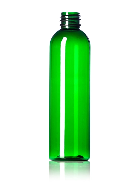 4 oz Green PET Plastic Bullet Round Bottle – B345K