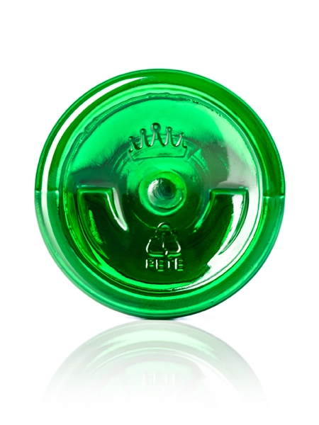 4 oz Green PET Plastic Bullet Round Bottle – B345K