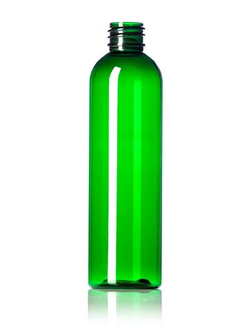4 oz green PET plastic bullet round bottle with 20-410 neck finish