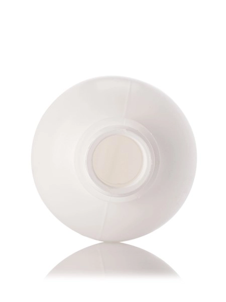 4 oz White LDPE Plastic Boston Round Bottle – B347