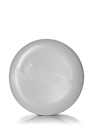 4 oz natural-colored HDPE plastic boston round bottle with 24-410 neck finish
