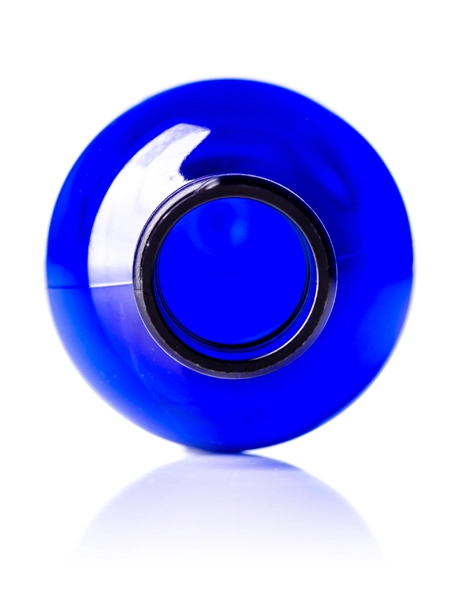 4 oz Cobalt Blue PET Plastic Boston Round Bottle – B349B