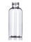 4 oz clear PET plastic boston round bottle with 24-410 neck finish and UV inhibitor