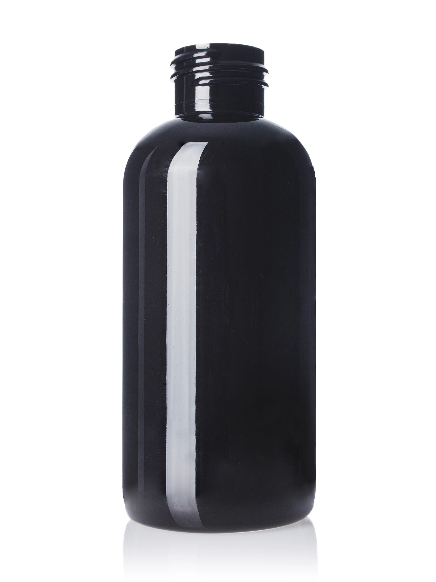 4 oz Dark Amber PET Plastic Boston Round Bottle – B349DA