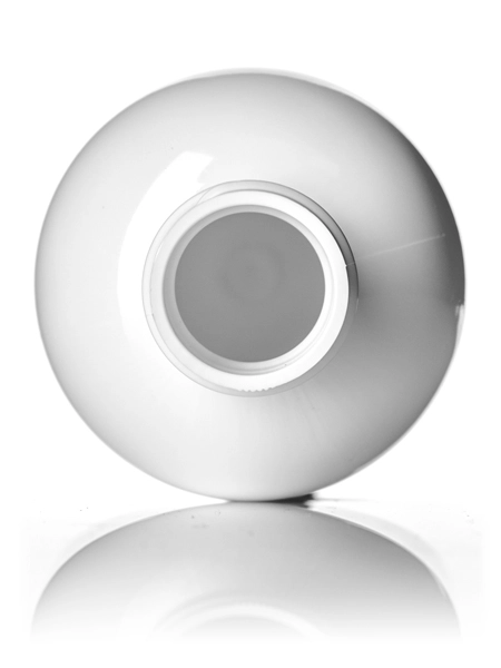 4 oz White PET Plastic Squat Boston Round Bottle – B349WS