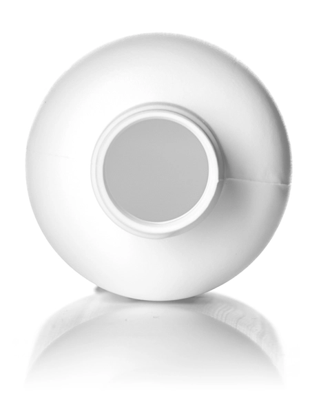 4 oz White HDPE Plastic Boston Round Bottle – B350