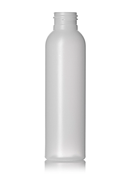 4 oz Natural-Colored HDPE Plastic Imperial Round Bottle – B352A