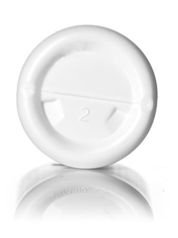 4 oz white HDPE plastic royalty round bottle with 24-410 neck finish