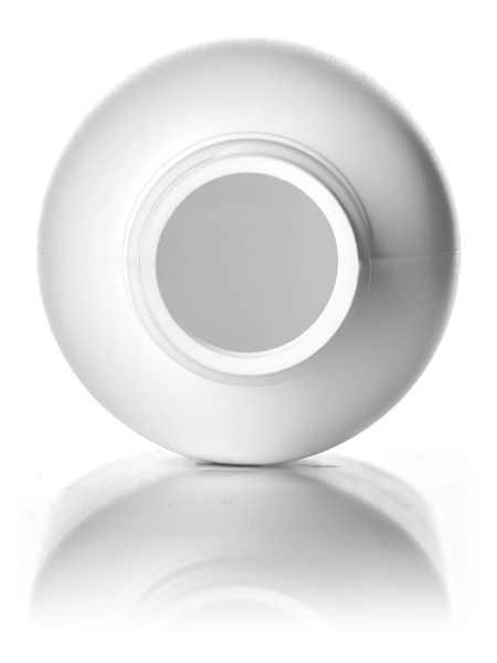 4 oz White HDPE Plastic Royalty Round Bottle – B353