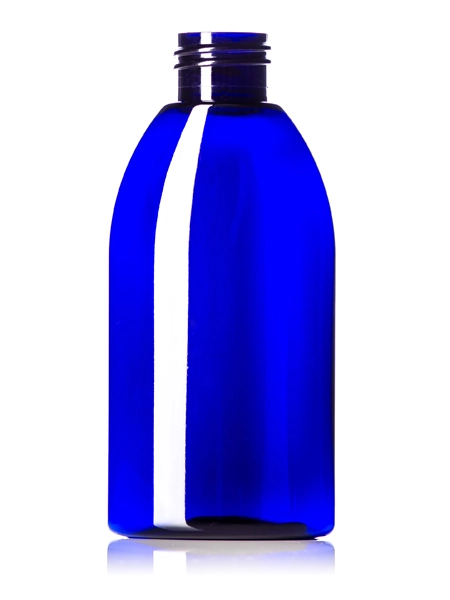 4 oz Cobalt Blue PET Plastic Capri Oval Bottle – B354B