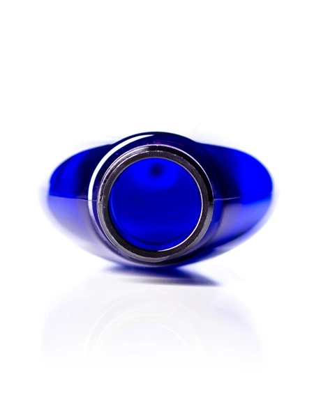 4 oz Cobalt Blue PET Plastic Capri Oval Bottle – B354B
