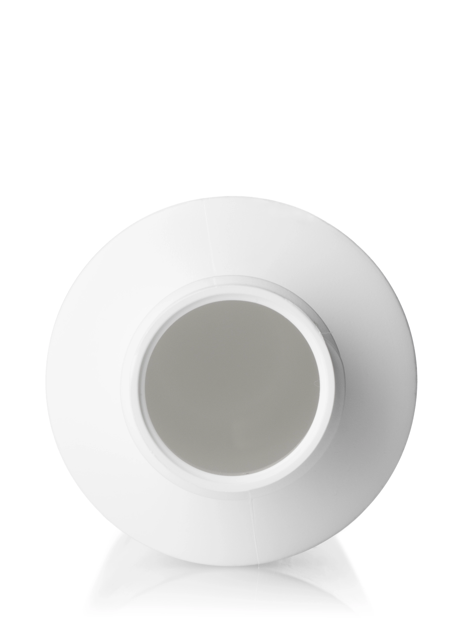 4 oz White HDPE Plastic Cylinder Round Bottle – B359