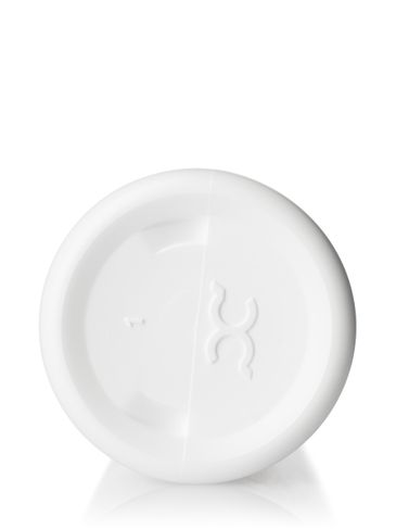 4 oz white HDPE plastic cylinder round bottle with 24-410 neck finish
