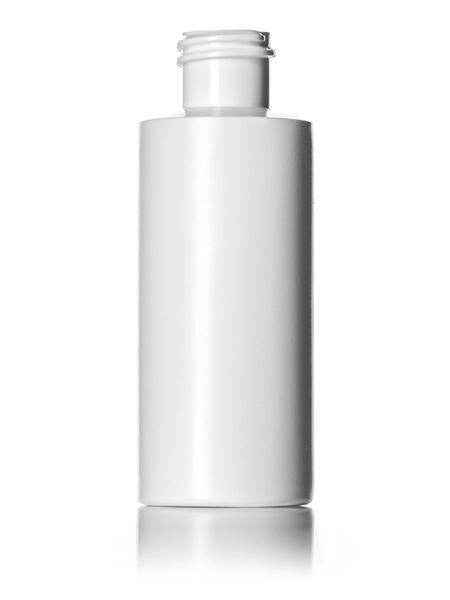 2 oz White LDPE Plastic Cylinder Round Bottle – B366