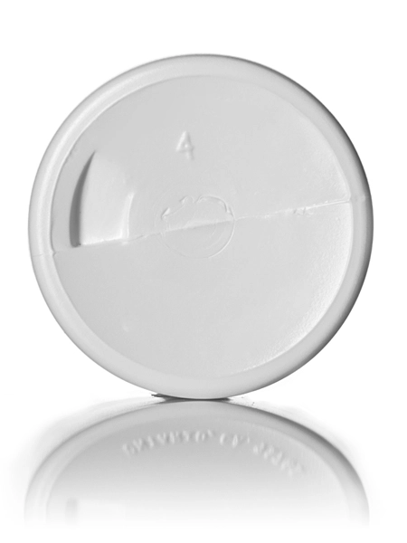 2 oz White LDPE Plastic Cylinder Round Bottle – B366
