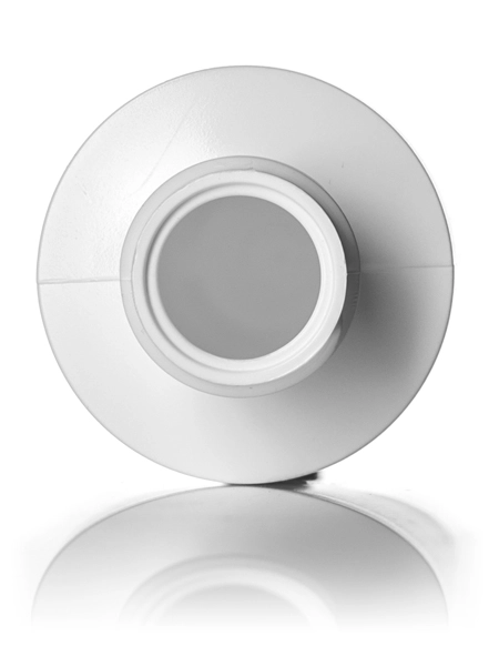 2 oz White LDPE Plastic Cylinder Round Bottle – B366